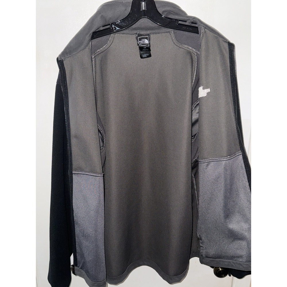 The North Face Black Fleece Soft Shell Full Zip Jacket Men Size Large - Picture 3 of 7